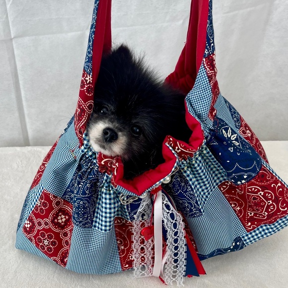 DESIGNER "FURBABY" TOTE CARRIER (NWOT) HANDMADE - Picture 1 of 15